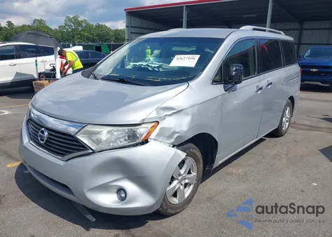 2015 Nissan Quest Sv из США, поврежденный, VIN JN8AE2KP7F9133004